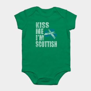 Kiss Me I'm Scottish Irish St Patricks Day Scott Baby Bodysuit